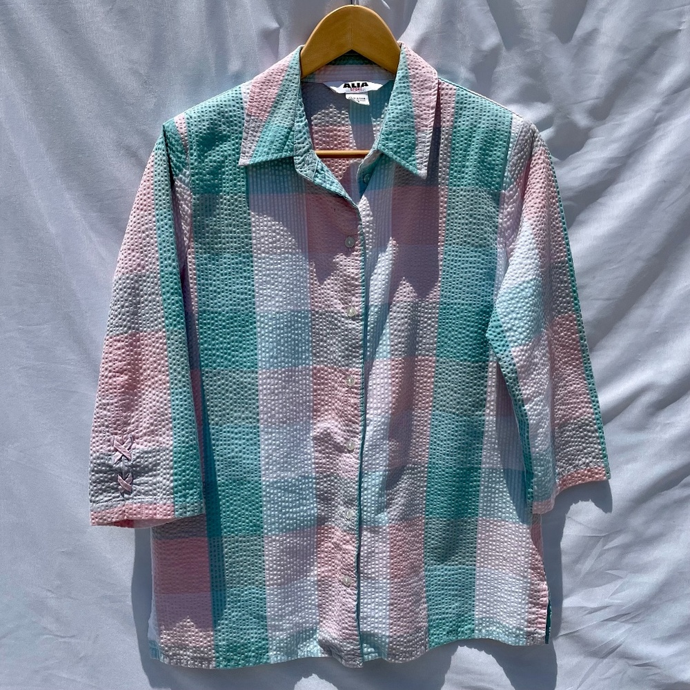 Alia Sport Blue and Pink Down with Shoulder Pads